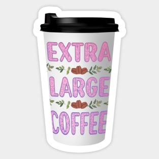 Extra Large Coffee Sticker